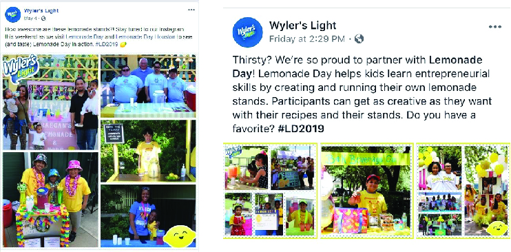 Wyler's Light Facebook