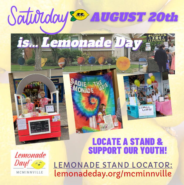Lemonade Day is August 20