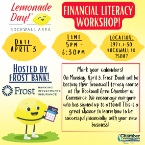 Financial Literacy Workshop!