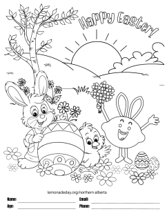 Lemonade Day Easter Colouring Contest 2023
