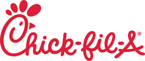 Red and white Chick-fil-a logo 